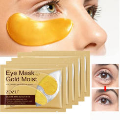 20pcs Crystal Collagen Gold Eye Mask Patches Fade Dark Circles Puffiness Anti Aging Moisturizing Sleep Eyes Pads Gel Skin Care