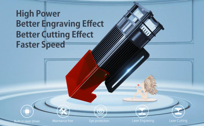 Description Picture 2 of itemLonger RAY5 10W Laser Engraver Engraving Cutting Machine for 400 x 400mm Wood Metal Glass Leather plastic board