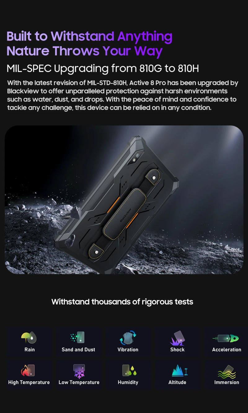 Description Picture 6 of itemBlackview Active 8 Pro Rugged Tablets, 10.36