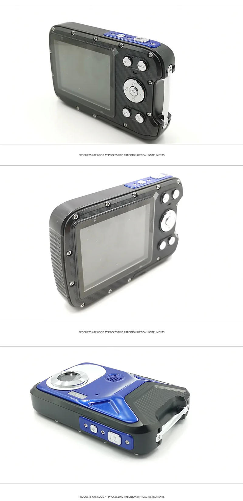 Description Picture 5 of itemELRVIKE HD1080P HD Waterproof Digital Camera Bare Metal Diving Camera 2.8 Inch Color Screen Panoramic Video