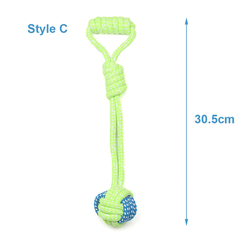Description Picture 4 of item7/PCS Dog Toy Rope Ball Toy for Small Medium Dogs Outdoor Training Toy for Dogs Teeth Cleaning Tug Toy Interactive Knot Rope