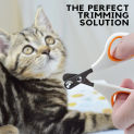 Round Pet Nail Clippers for Cats Trim Hole Safety Guard to Avoid Painful Overcutting – Stress, Injury-Free Nail Cutting