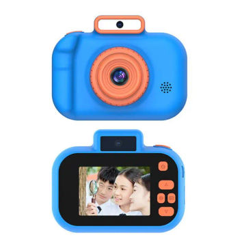 1/2PCS Children's Digital Camera Front Rear Dual-camera 2 Inch IPS Screen USB Charging with Lanyard Portable Toddler Camera