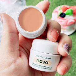 NOVO Brightening Concealer Waterproof and Sweat Resistant Strongly Covers Spots Facial Acne Marks Dark Circles Face Makeup