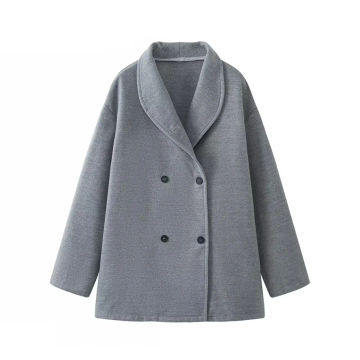 UNIZERA 2023 Autumn/Winter New Product Women's New Fashion Casual Versatile Double breasted Woolen Coat Coat Coat