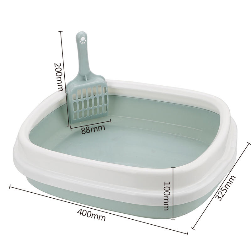 Description Picture 3 of item1 Set Pet Toilet Bedpan Excrement Training Sand Litter Box Cat Dog Tray with Scoop Anti-Splash Dog Toilet Cat Litter Box