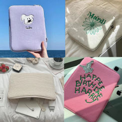 Cute Laptop Sleeve Bags 11 12 13.3 13.6 14 15.6 Inch Computer Case Bag Zipper Notebook Pouch for Ipad Macbook Huawei Lenovo HP