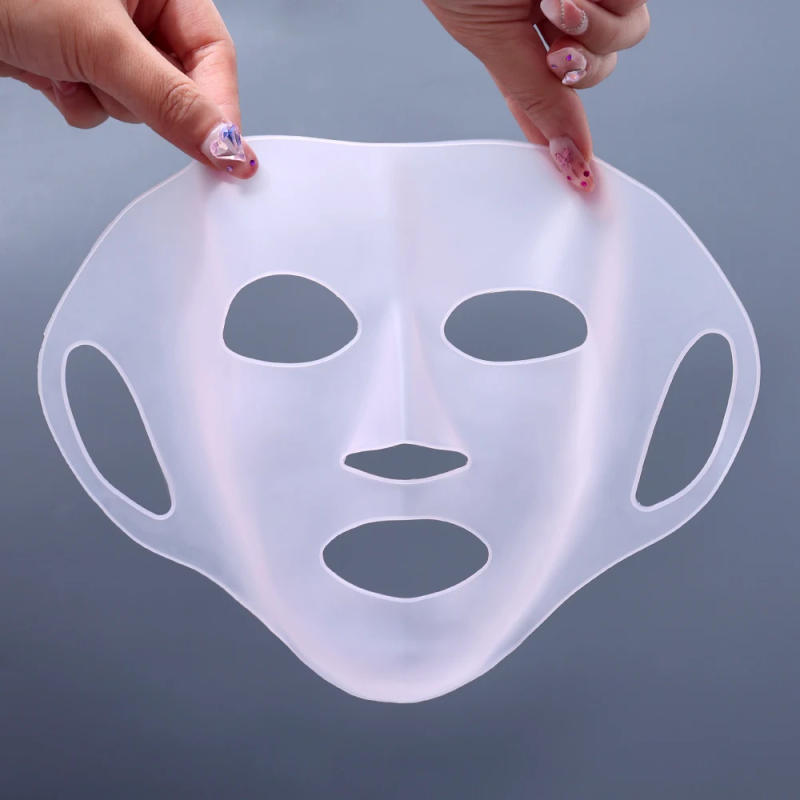 Description Picture 4 of itemReusable Silicone Facial Mask Cover Ear Hanging Anti-aging Moisturizing Face Shield Double Absorption Anti Evaporation Skin Care