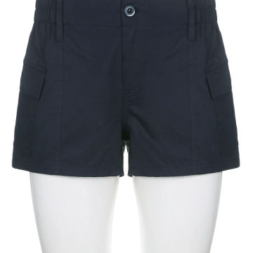 Rapcopter y2k Grey Cargo Shorts Pockets Low Waisted Sporty Joggers Retro Fashion Streetwear Harajuku Basic Shorts Pants Women