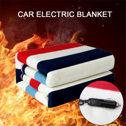 12/24V Electric Car Heated Travel Blanket For Winter Cold Weather Electric Blanket Tourist Mat Travel Bed Heating Pad Trip Car