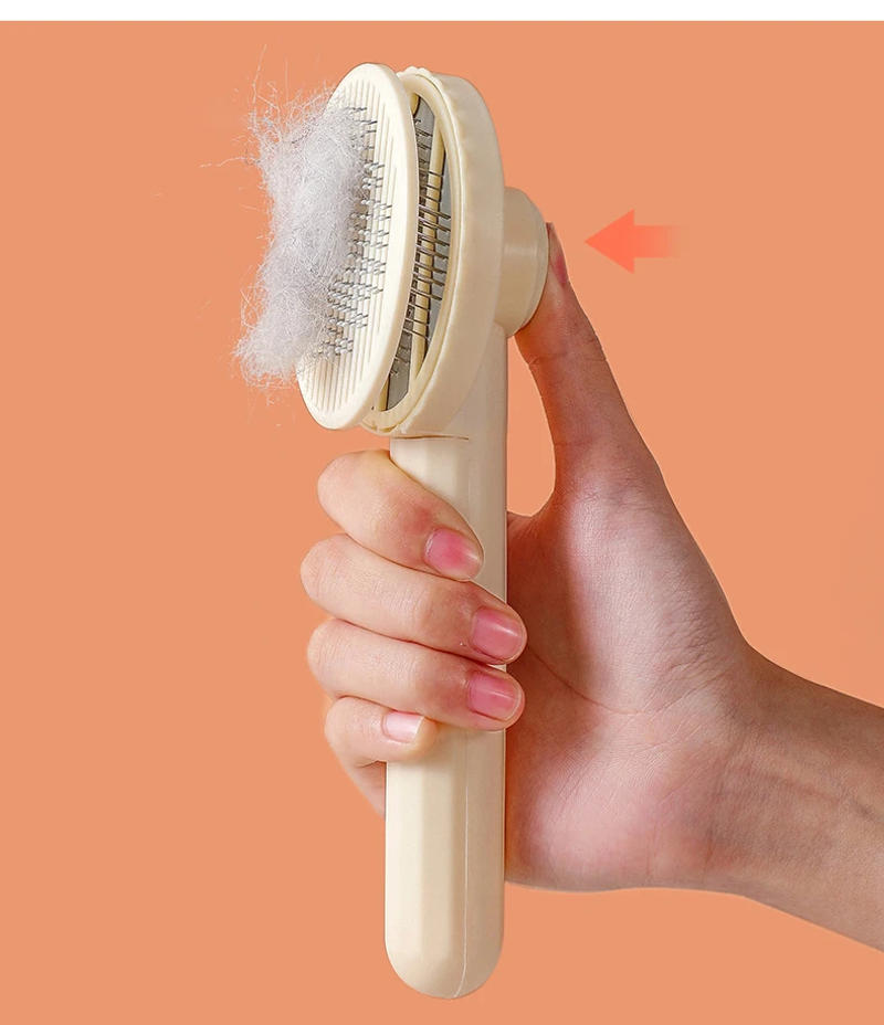 Description Picture 2 of itemCat Comb Pet Floating Hair Removes Brush Cat Grooming Comb Pet Dog Hair Brush Pet Massages Comb for Dogs Cats pet supplies