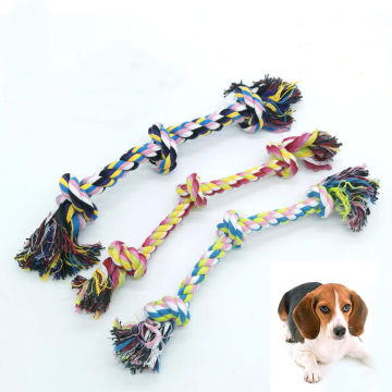 Toys for dog  Rope 30CM  (Random Color ) pet supplies Pet Dog Puppy Cotton Chew Knot Puppy Relieving Stuffy Cleaning Teeth