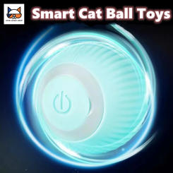 Electric Cat Ball Toys Automatic Rolling Smart Cat Toys Interactive Cats Training Self-moving Kitten Toys Indoor Playing Game