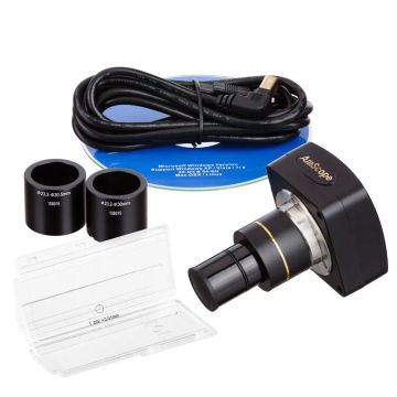 AmScope 10MP USB2.0 High-speed Microscope Digital Camera + Calibration Kit MU1000-HS-CK