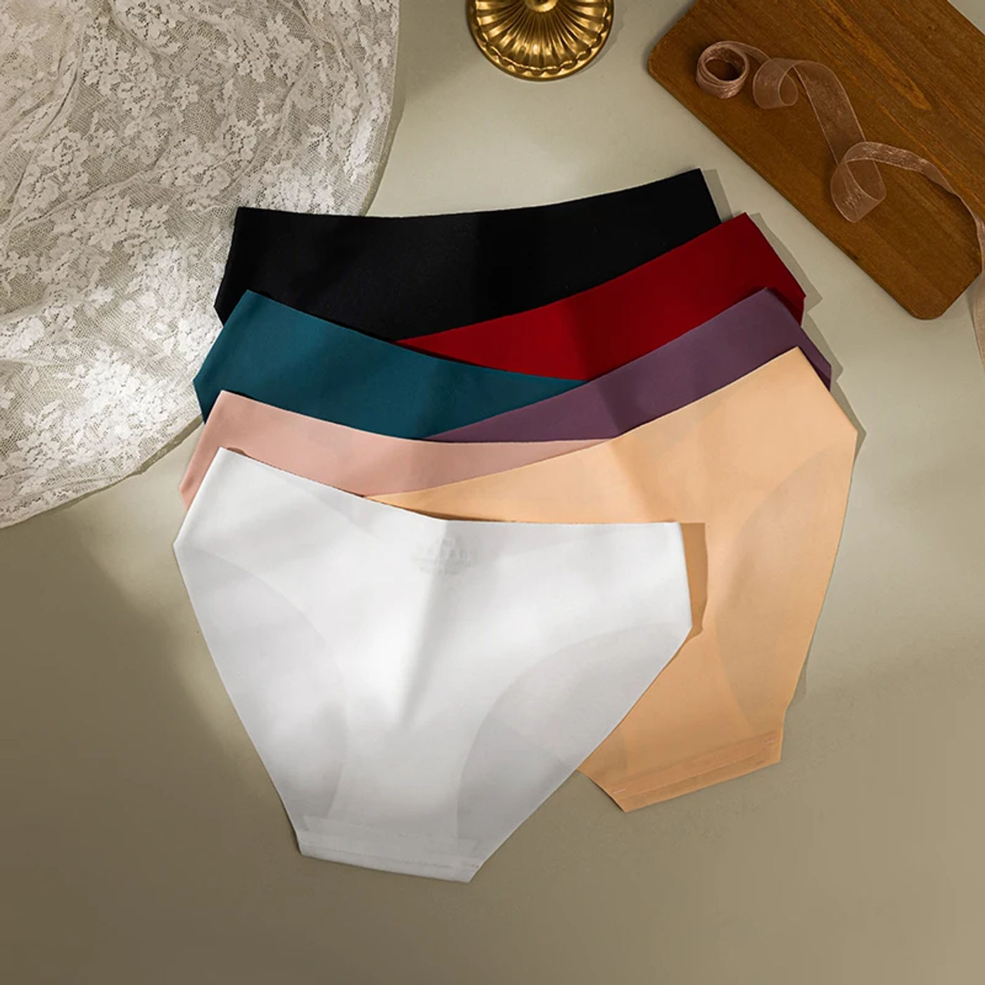 Description Picture 4 of item10 Pieces Women's Silk Briefs Sexy