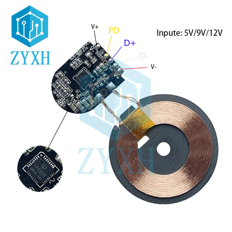 Description Picture 6 of item15W Qi Fast Wireless Charger Module Transmitter Coil PCBA 10W 7.5W 5W Automatic Identification For iphone 12 For Samung S9 S8