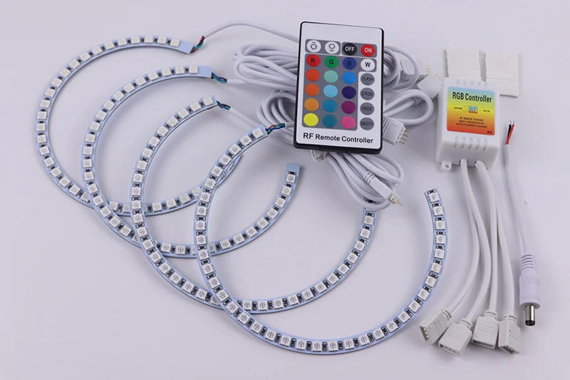 Description Picture 4 of itemMulti-Color RGB LED Angel Eye Halo Rings light For BMW 7 Series E38 740i 740iL 750i 750iL 730d 740d 728i 1995-01 XENON headlight