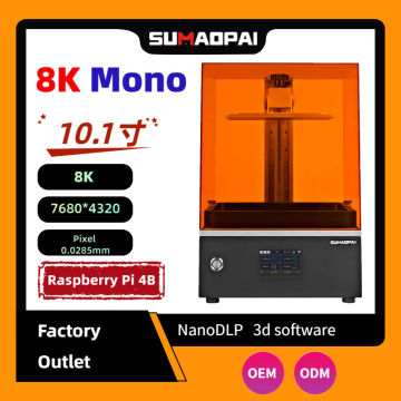 SUMAOPAI 3d Printer 8k 10.1 Inch Lcd High Precision Light Curing Raspberry Pi  405nm Resin M588