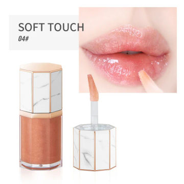 Mirror Water Marble Lip Gloss Lip Glaze Transparent Glass Lip Oil Waterproof Liquid Nude Lipstick Lipgloss Lips Cosmetics