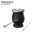 Fire-Maple 200ml Orca Yerba Mate Cup 304 Stainless Steel Portable Yerba Mate Gourd Set with Bombilla and Cleaning Brush