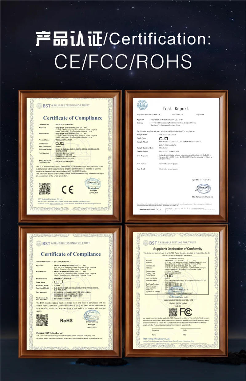 Description Picture 6 of itemfor OnePlus 9 Pro Qi Wireless Charger For OnePlus 10 Pro 15W Fast Charging Type C USB Charge Pad