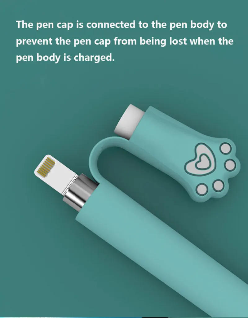 Description Picture 6 of itemSilicone Case For Apple Pencil 2 1st 2 Case Pencil case Tablet Touch Stylus Protective Cover Pouch Portable Soft Silicone Case