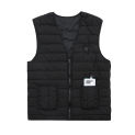 Cold-Proof USB Heated Vest Washable Infrared Electric Heating Vest Winter Waterproof Warmer Waistcoat 3 Heating Level Adjustment