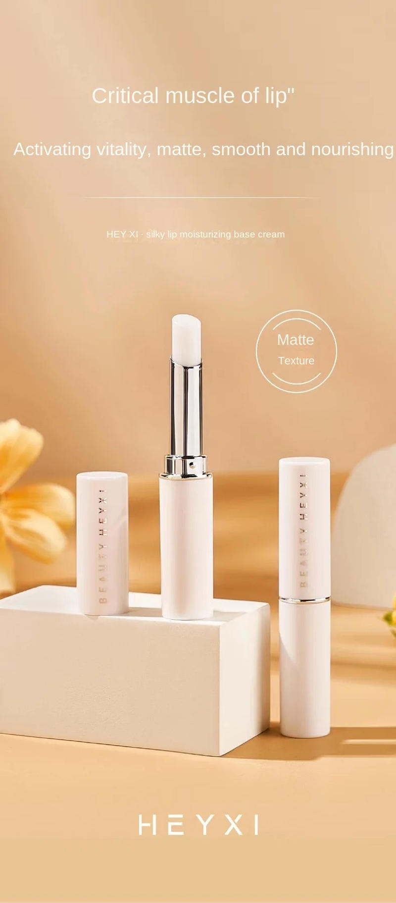 Description Picture 2 of itemHEYXI Silky Moisturizing Lipstick Lip Gloss Moisturizing Sexy Lipstick Female Lip Care Anti-crack Anti-wrinkle Cosmetics