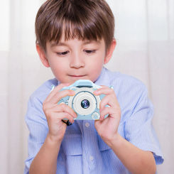 Cute Kids Toy Camera 2.0 Inch IPS Screen Video Record Camera with Silicone Cover with 32GB SD Card for Boys Girls Age 3-12