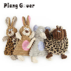 Corduroy Sound Pet Toy Dog Squeak Toy for Rabbit Mouse Cattle Clean Teeth Puppy Toys Pet Accessories Small Dog Toy