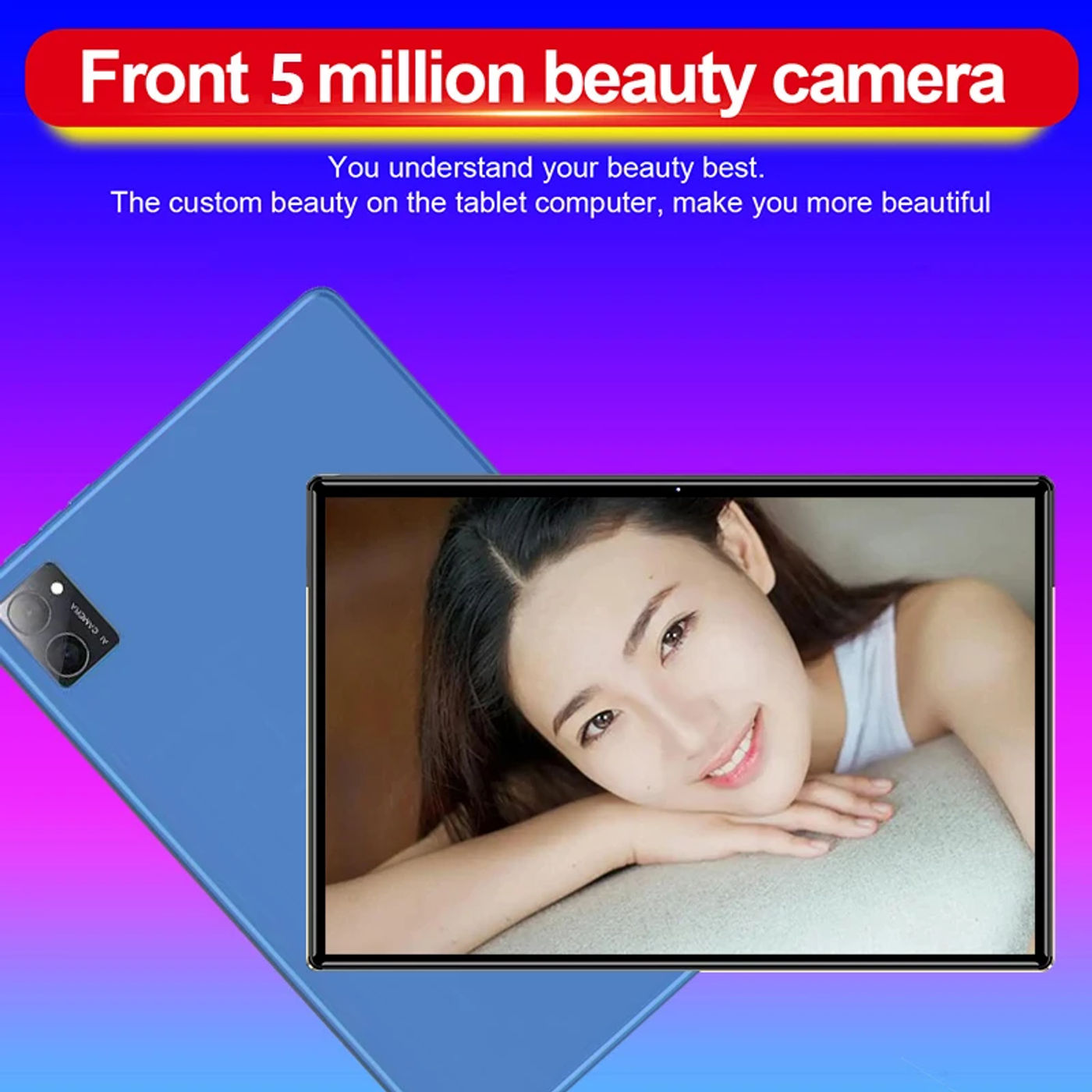 Description Picture 4 of item2023 New 4G+64GB+Free 64GB TF Card Tablets Android 12.0 Tablet PC 10.1 Inch 4G WiFi Online Learning Machine Large Screen tablet