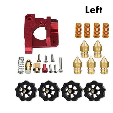 3D Printer Extruder Upgrade Kits with Hand Twist Leveling Nut, Hot Bed Springs, MK8 Nozzles 0.4mm for Ender 3 Pro CR-10