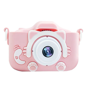 Cute Kids Toy Camera 2.0 Inch IPS Screen Video Record Camera with Silicone Cover with 32GB SD Card for Boys Girls Age 3-12