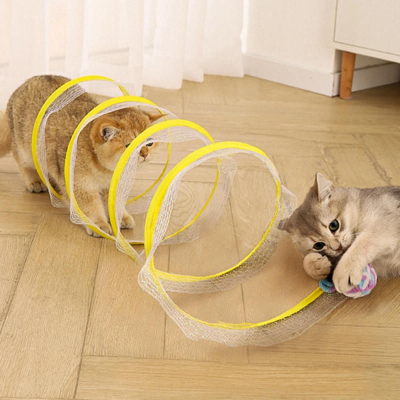 Description Picture 2 of itemSpiral tunnel odorless Free shuttle play Cat Tunnel Toy Funny Foldable storage Interactive Cheer yourself up Cat Toys