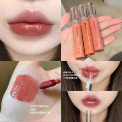 6 Color Mirror Dyeing Lip Gloss Moisturizer Liquid Lipstick Waterproof Long Lasting Red Lip Tint Korean Makeup Cosmetic