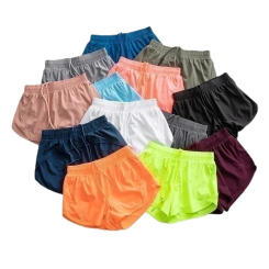 With Lu-Logo Hotty Hot Yoga Shorts Female High Waist Booty Shorts Breathable Summer Short For Women Workout Lulugirl Yoga Pants