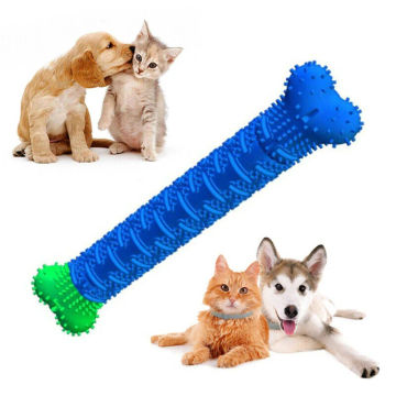 Puppy Brush Toothbrush Dog Chew Toy Stick Cleaning Massager Pet Teeth Cleaning Toys Multifunctional Silicone Doggy Dental Care