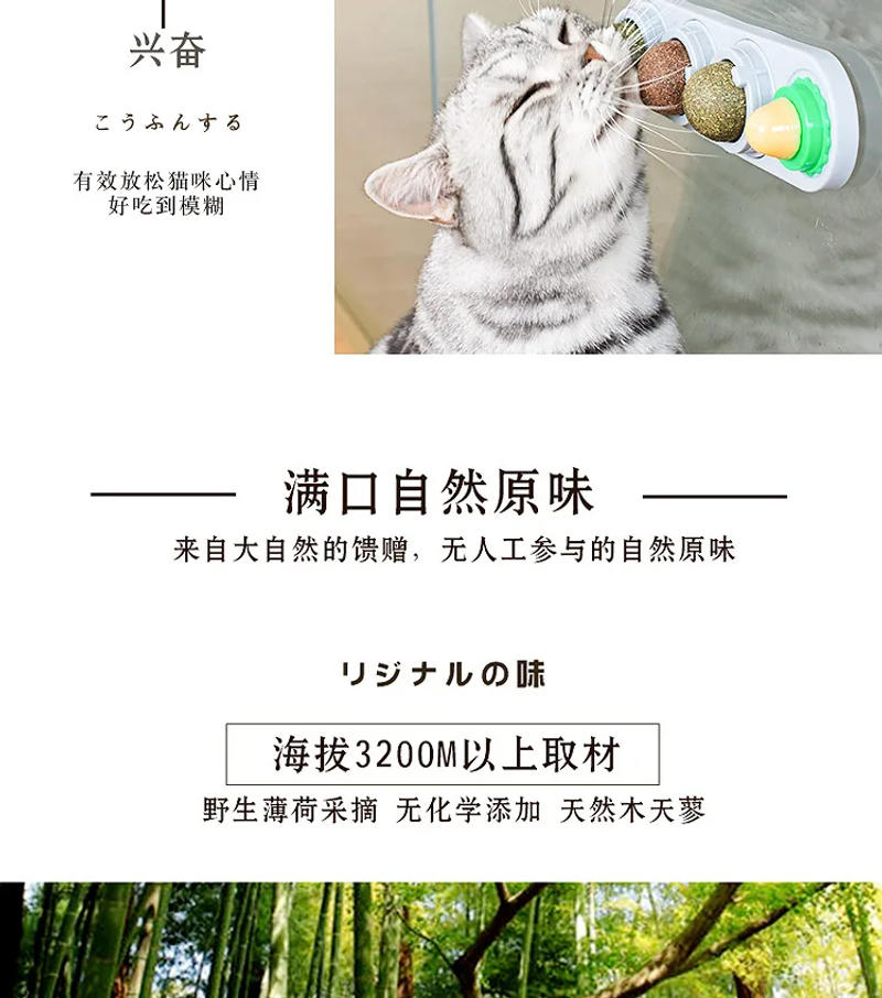 Description Picture 5 of itemSnacks Catnip Snack Nutrition Energy Ball Kitten Cat Toy Cat Supplies Pet Stuff Healthy Cat Catnip Toys Ball Cat Candy Licking