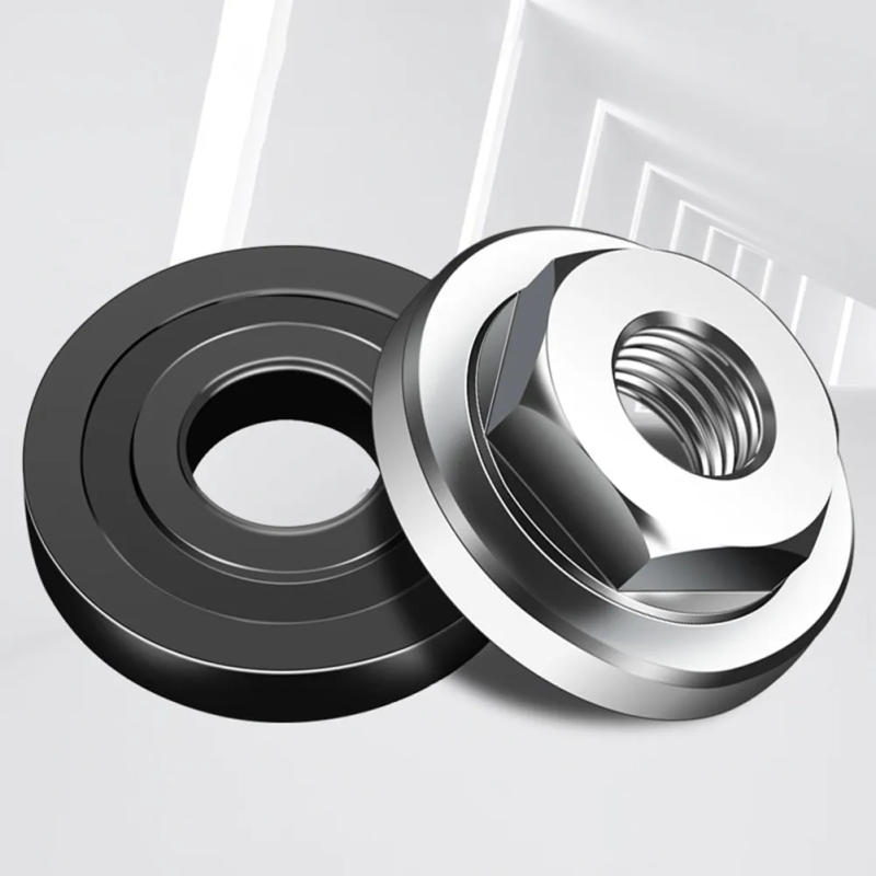 Description Picture 2 of item2Pcs Hex Nut Thread Angle Grinder Inner Outer Flange Nut Set Replacement For Angle Grinder Modification Accessories