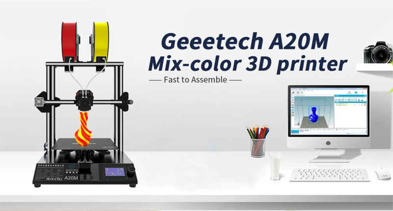 Description Picture 5 of itemGEEETECH A10M A10T/A30T 3D Printer Mix-color Upgrade GT2560 V4.0/4.1B Controlboard Open Source 220x220x250mm LCD2004 FDM CE