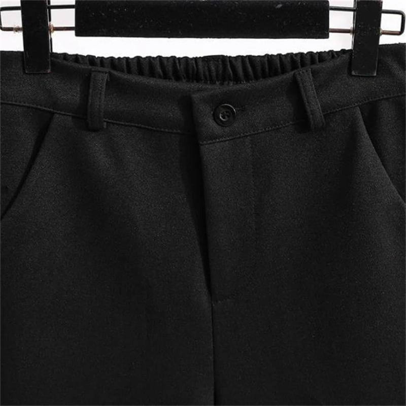 Description Picture 5 of itemWomen Solid  Woollen Casual Shorts Autumn Winter straight Short Pants Bermuda Female Warm Loose Boots Shorts Knee-length Spring