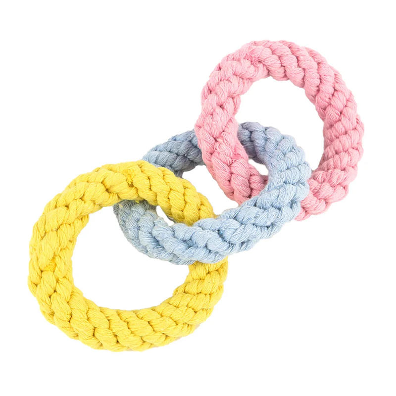Description Picture 3 of itemPets Chew Toy Cotton Rope Bite Resistant  Interactive Toys for Medium Large Dog Training Molar Teeth Cleaning Pet Supplies Toy