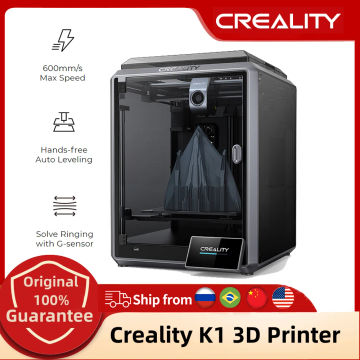 CREALITY K1 Speedy 3D Printer 600mm/s 20000mm/s² High-Speed Effortless Auto-Leveling Dual Fans Model Cooling Creality OS