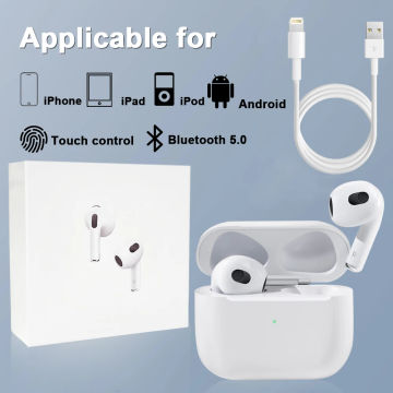 Air 3 TWS pods 3 Bluetooth Wireless Earbuds Touch Control Earphone for iPhone Headset Waterproof Headphones for All Smartphones