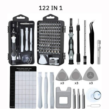 Screwdriver Tool Set Phone Computer Maintenance Disassembly Tool Multifunctional Manual Screwdriver Set 122 in 1 or 138 in 1