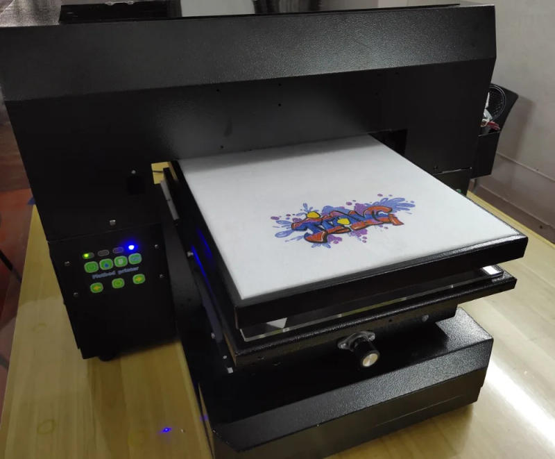 Description Picture 5 of itemTtextile ink printing  dark color and light color garment print A3 size Flatbed Printer machine with factory price