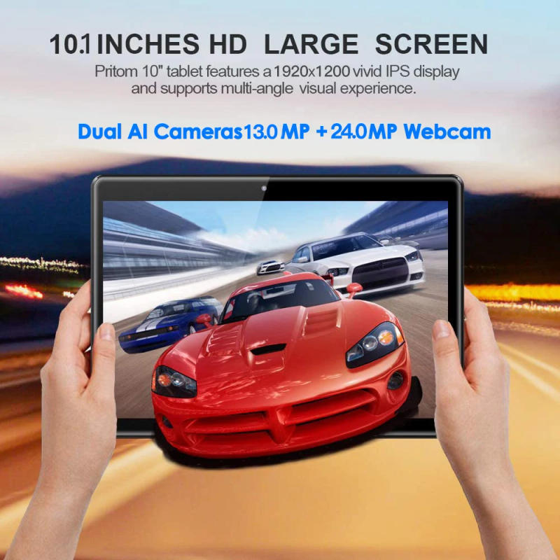 Description Picture 5 of itemMX107 Tablets 10 Inch Tablet Android 10.0 6GB RAM 64GB ROM 4G LTE 5G WiFi Bluetooth GPS 6000mAh Battery Type C Tablets PC