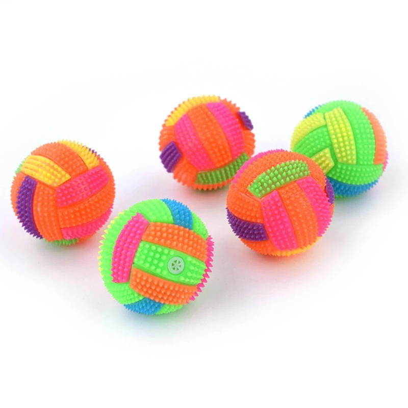 Description Picture 2 of itemDog Chew  Flashing Balls Non-Toxic Squeak Rubber for Puppy Teeth Cleaning