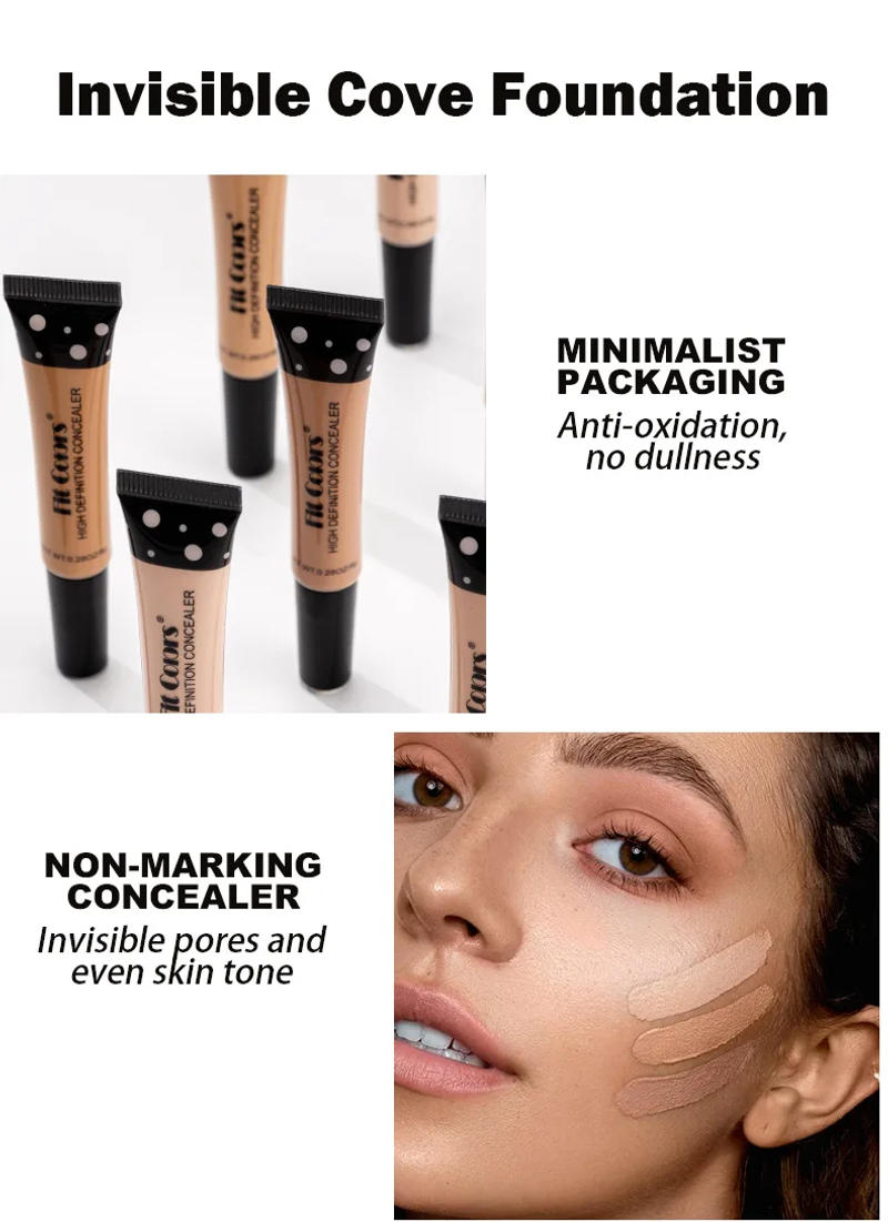 Description Picture 6 of itemMatte Liquid Concealer Waterproof Correctors Concealing Long Last Flawless Acne Anti Dark Circles Make Up for Women Professional