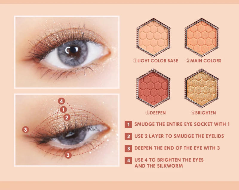 Description Picture 4 of itemO.TWO.O 10pcs Full Makeup Set Eyebrow Pencil Mascara Eyeliner False Eyelash Eyebrow Soap Eyeshadow Palette Eyelash Curler Makeup